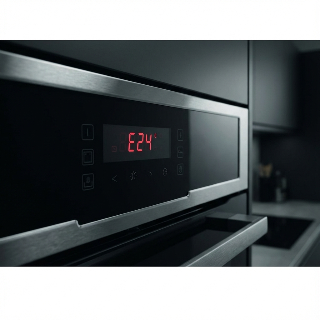 Oven display showing E24 error